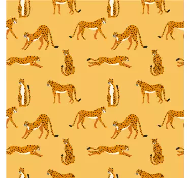 Nálepky na nábytok vzorovaný gepard - Tenstickers