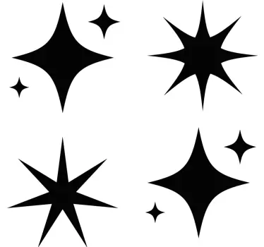 Nálepka pre deti tvary hviezdic - Tenstickers