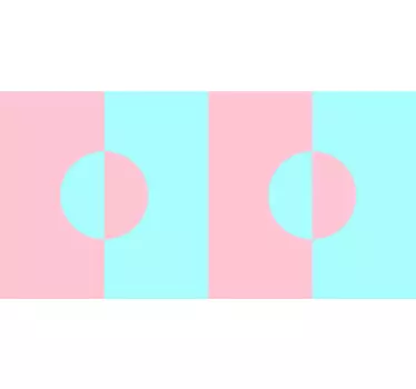Nálepky na nábytok pastelové geometrické vzory - Tenstickers