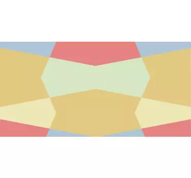 Nálepky na nábytok geometrické farebné úseky - Tenstickers