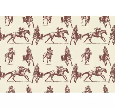 Nálepky na nábytok motív jazdeckého vzoru - Tenstickers