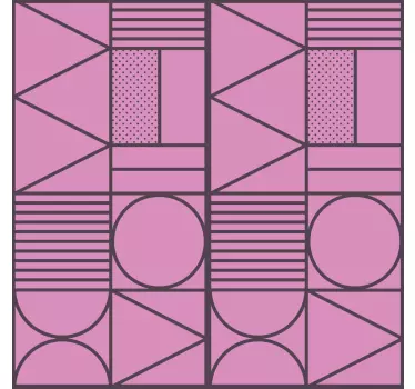 Nálepky na nábytok dôraz na geometrické vzory - Tenstickers
