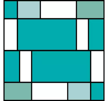 Nálepky na nábytok geometrický dizajn úložného priestoru - Tenstickers