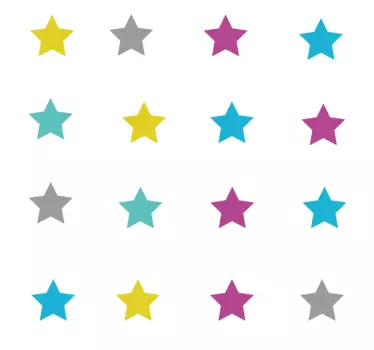 Nálepka pre deti s živými hviezdnymi motívmi - Tenstickers