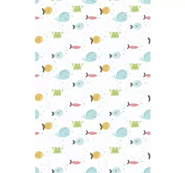 Nálepky na nábytok farebné morské tvory - Tenstickers