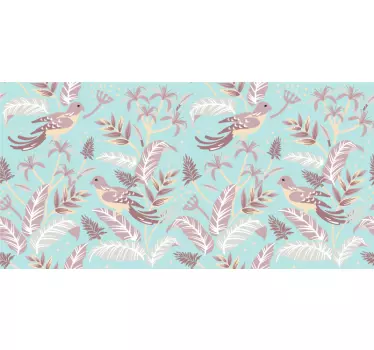 Nálepky na nábytok botanická vtáčia emblema - Tenstickers