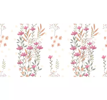 Botanické nálepky vysokých kvetov na nábytok - Tenstickers