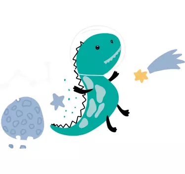 Nálepka pre deti dobrodružstvo s hravými dinosaurami - Tenstickers
