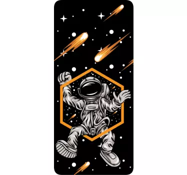 šťastný astronaut ilustrácie obtlačok samsung - Tenstickers