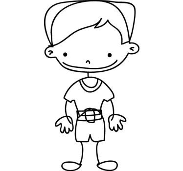 Nálepka pre deti ilustrácia detskej postavy - Tenstickers