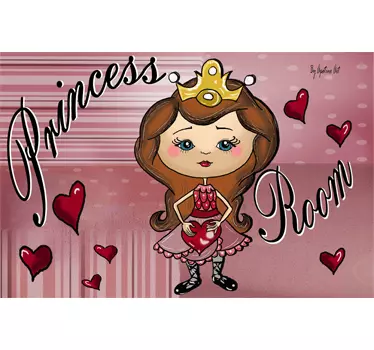 Princezná izba detské obtlačky - Tenstickers