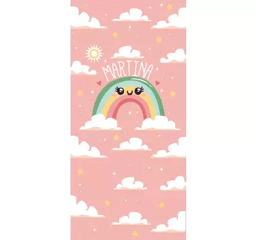 Nálepka pre deti Šťastný dúhový dizajn - Tenstickers