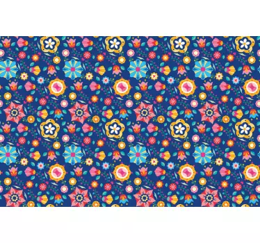 Nálepky na nábytok s farebným kvetinovým vzorom - Tenstickers