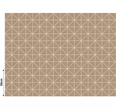Béžová geometrická nálepka na nábytok - Tenstickers