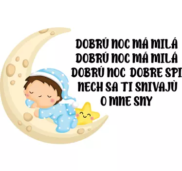 Nálepka na stenu Dobrú noc - Tenstickers