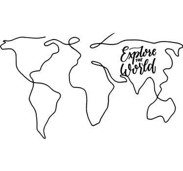 Nálepka explore the world - Tenstickers