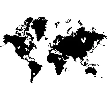 Nálepka na stenu love world - Tenstickers