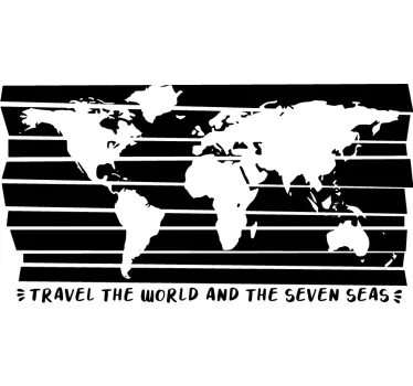 Nálepka na stenu travel the world - Tenstickers