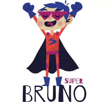 Personalizovaná nálepka superhrdinu superboy - Tenstickers