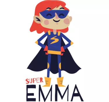 Superhrdinová personalizovaná nálepka pre superhrdinu - Tenstickers
