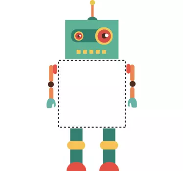 Nálepka s vypínačom svetla pre deti robot - Tenstickers