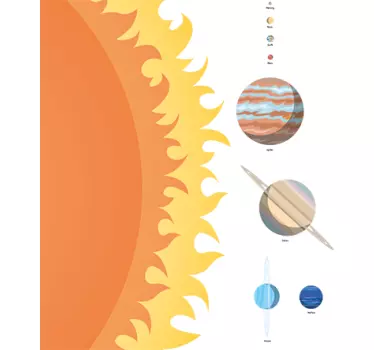 Nálepka so solárnym systémom na mieru - Tenstickers
