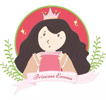 detské nálepky na stenu vlastný emblém princeznej - Tenstickers