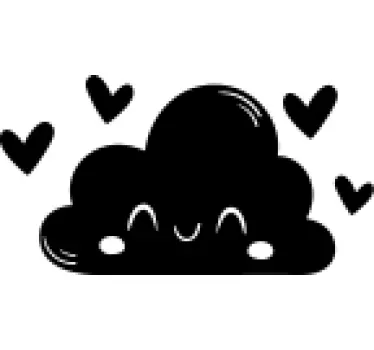 Kreslená nálepka na stenu cabecero nube - Tenstickers