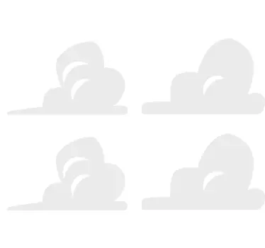 nálepky do detskej izby andyho izba sada oblakov - Tenstickers