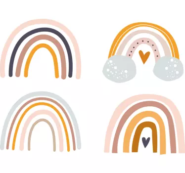 nálepky do detskej izby boho dúhy - Tenstickers