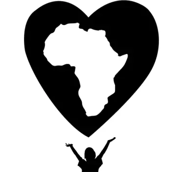 Africká láska obtisky - Tenstickers