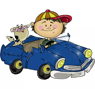 Deti chlapec nálepky na stenu - Tenstickers