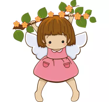 Detské samolepky visiace anjel - Tenstickers