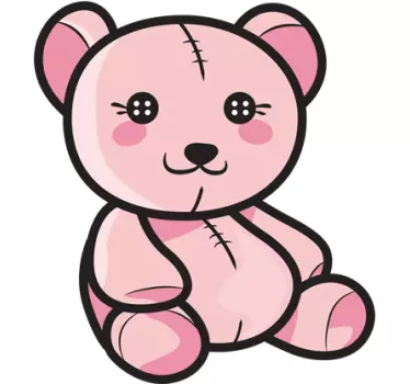 Detský ružový medvedík - Tenstickers