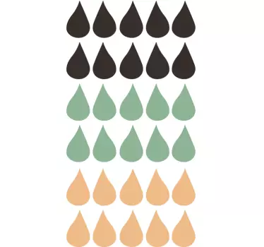 Farebné kvapky na stenu - Tenstickers