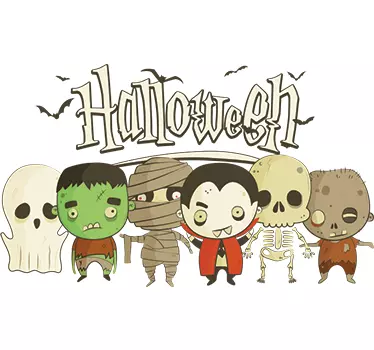 Horor halloween nápisy na stenu - Tenstickers