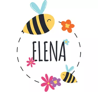 Jar vlastné meno ilustrácia nástenné umenie štikár - Tenstickers
