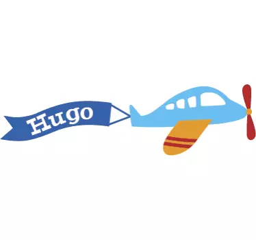 Letún s personalizovanou nálepkou - Tenstickers
