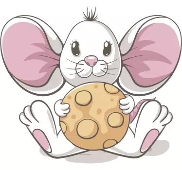 Myš s cookie ilustrácie nástenné umelecké obtisky - Tenstickers