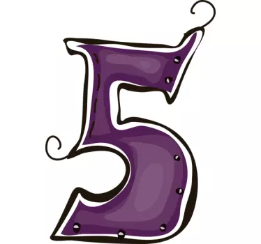 Nálepka číslo 5 - Tenstickers