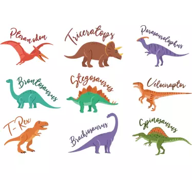 Nálepka dinosaurov s názvom domáca stena - Tenstickers