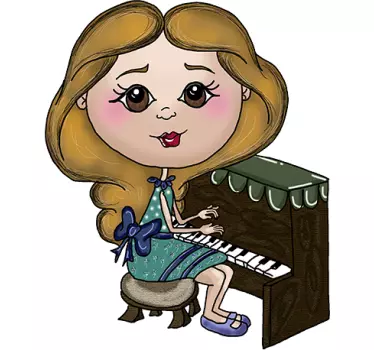 Nálepka klaviristu - Tenstickers