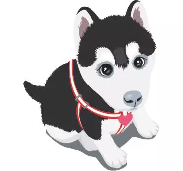 Nálepka na husky šteniatko - Tenstickers