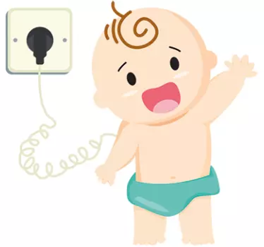 Nálepka na nabíjanie detskej steny - Tenstickers