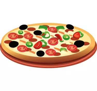 Nálepka na paradajkovú pizzu - Tenstickers