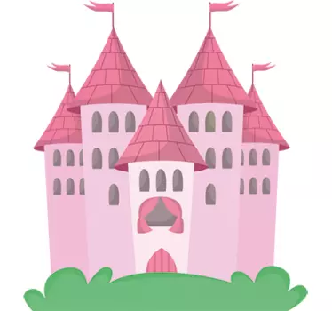 Nálepka na ružový hrad - Tenstickers