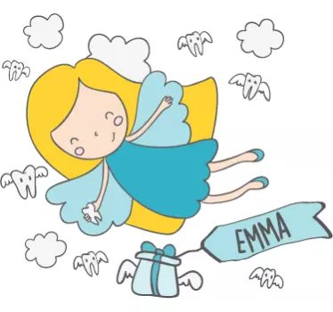 Nálepka pre deti darček pre lietajúcu vílu - Tenstickers