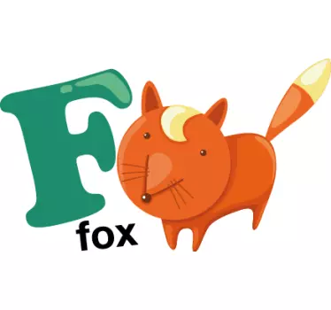 Nálepka pre deti písmeno f - Tenstickers