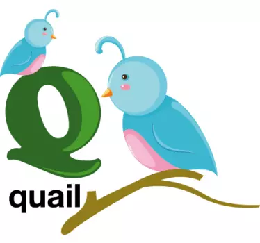 Nálepka pre deti písmeno q - Tenstickers