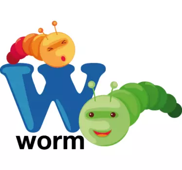 Nálepka pre deti písmeno w - Tenstickers